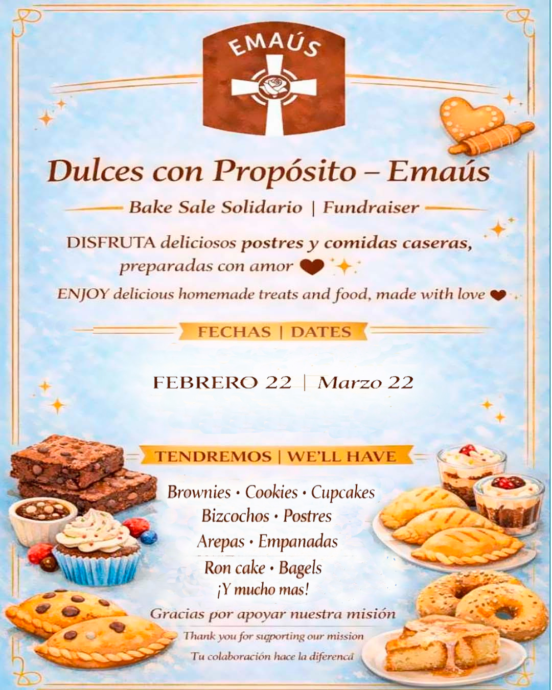 Emmaus Bake Sale Fundraiser