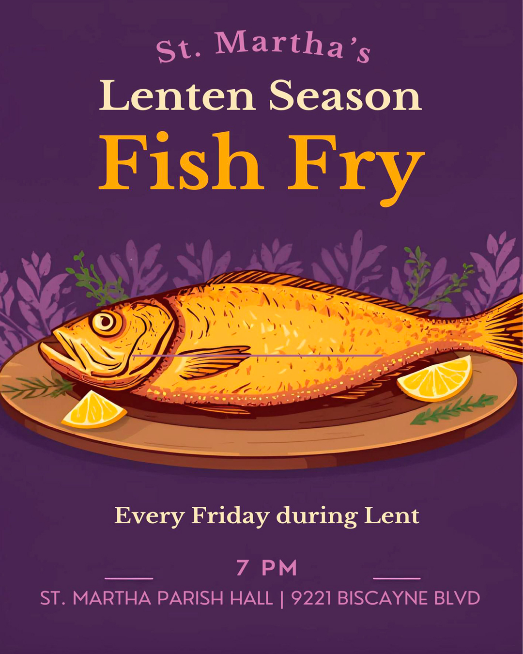 Lenten Season Fish Fry