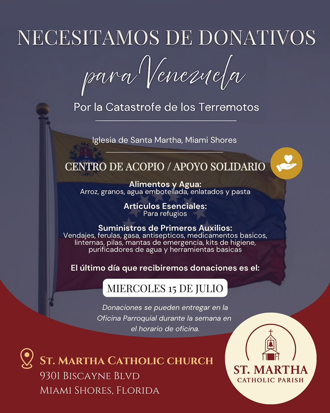 Accepting Donations for Venezuela