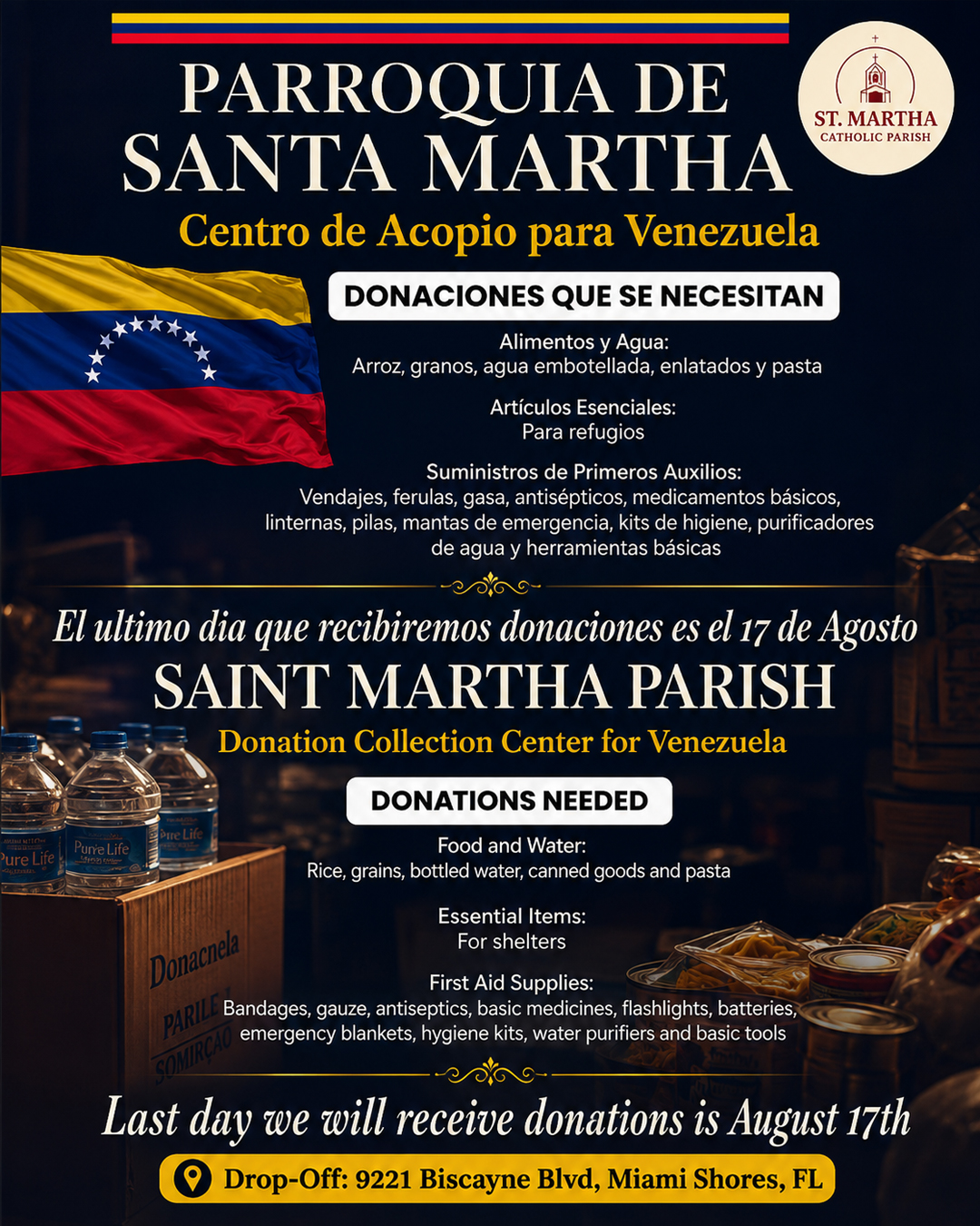 Accepting Donations for Venezuela